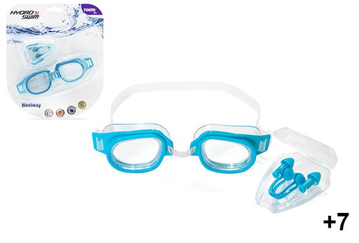 [204288] Set lunettes de natation + pince-nez + bouchons d'oreilles +7 ans