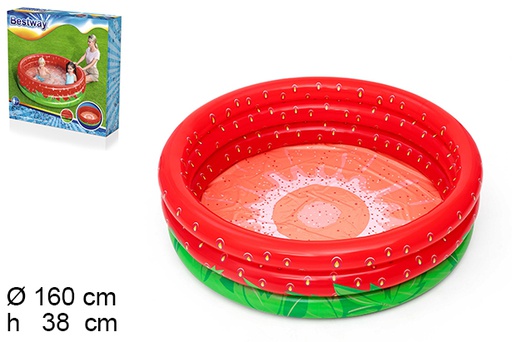 [204292] Piscina hinchable infantil fresas 160x38 cm