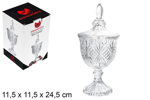 [107958] Bonbonnière en verre Bolzano