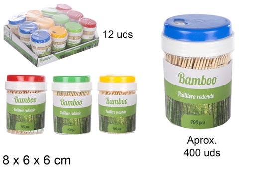 [105311] Porte-cure-dent en bambou 400 pièces