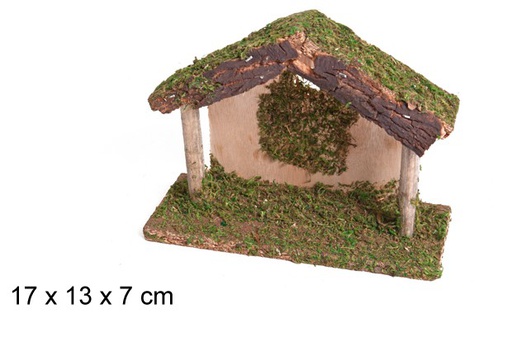 [107542] Cabane en bois 17x13x7 cm