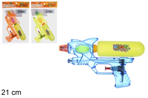 [108467] Pistolet à eau couleurs assorties 21 cm