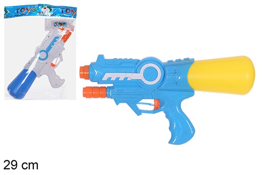 [108499] Pistola de agua con cebador colores surtidos 29 cm
