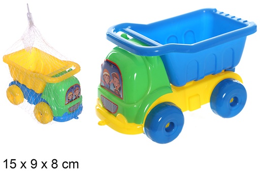 [108555] Camion de plage coloré 15x9 cm