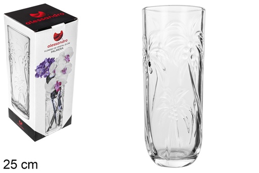 [107964] Vaso de vidro Palmeira 25 cm