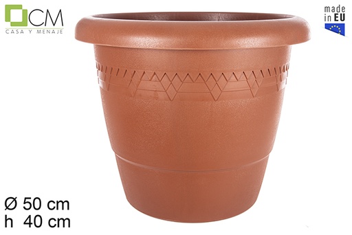 [103101] Elsa terracotta plastic pot 50 cm