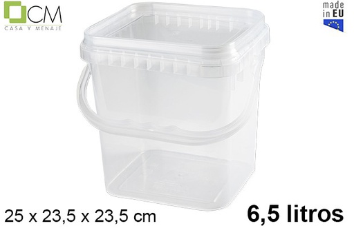 [103131] Récipient en plastique multi-usages carré 6.500 ml