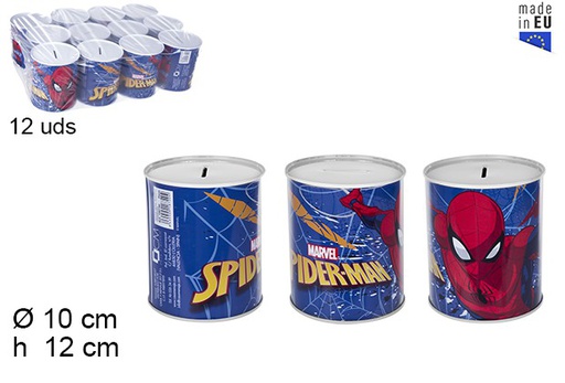 [108720] Spiderman metal piggy bank 10x12 cm