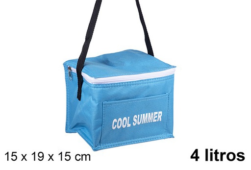 [108401] Blue thermal cooler bag 4 l.