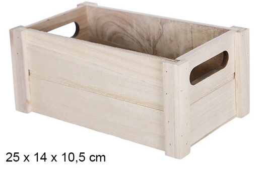 [108175] Natural wood box 25x14x10,5 cm