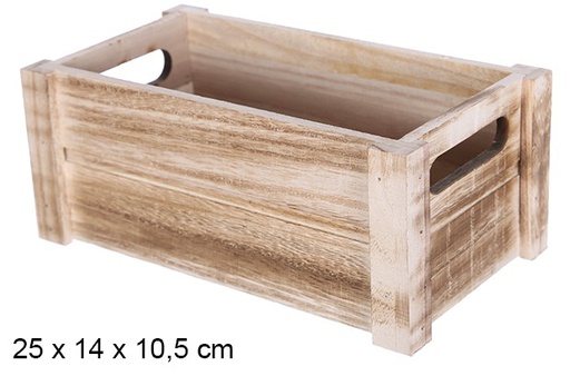 [108176] Scatola in legno vintage 25x14 cm