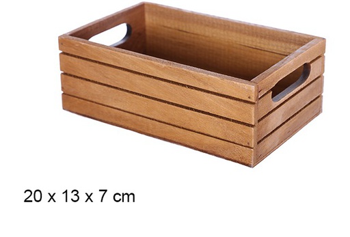 [108170] Coffret en bois d'acajou 20x13x7 cm