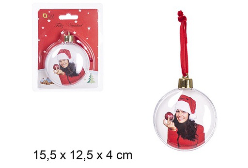 [108052] Christmas photo ball pendant  