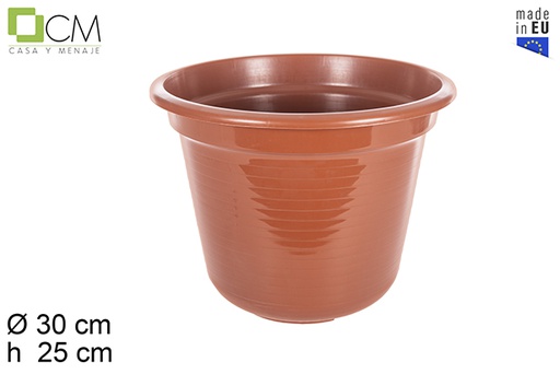 [103058] Pot en plastique brillant Marisol 30 cm