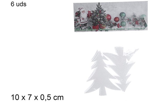 [109385] Pack 6 alberi di polistirolo 10x7 cm