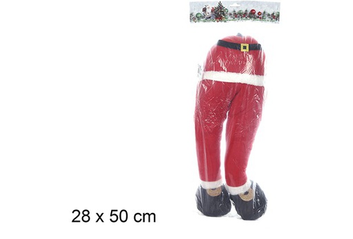 [109480] Santa Claus legs with hook 28x50 cm