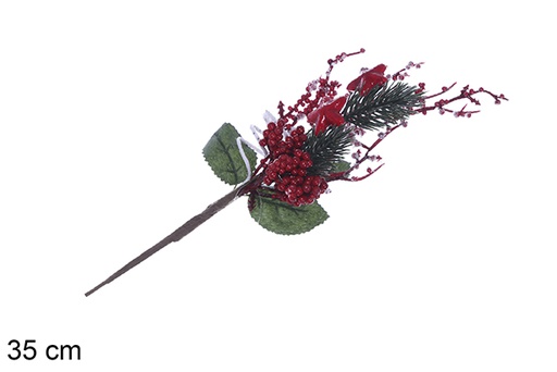 [109551] Bouquet PVC décoré de Noël 35 cm