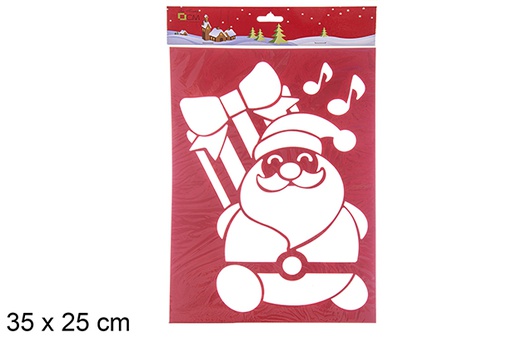 [109768] Santa Claus window stencil 35x25 cm 