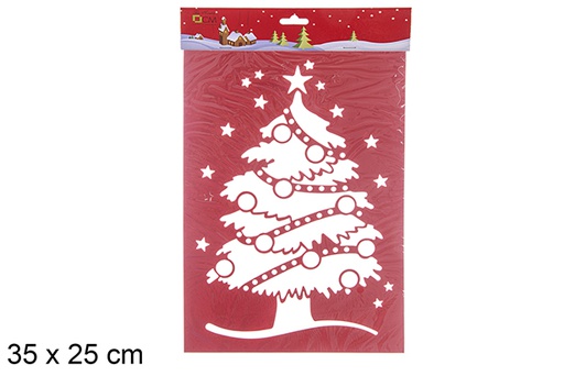 [109769] Pochoir fenêtre de sapin de Noël 35x25 cm  