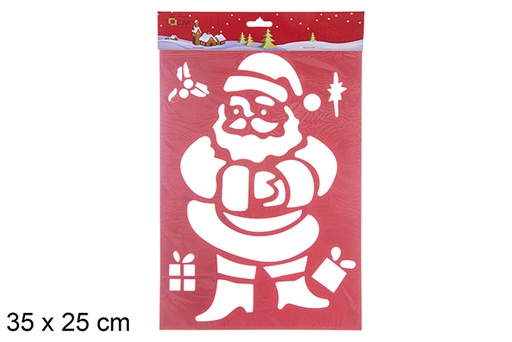 [109775] Stencil per finestra di Babbo Natale 35x25 cm  