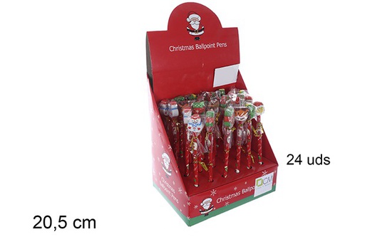 [109822] Lápis decorado de Natal sortido 20,5 cm