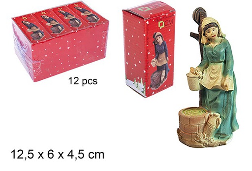 [109887] Resin shepherdess beside the well 12,5x6 cm