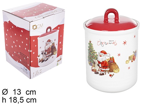 [109344] Pot en céramique de Noël 13 cm