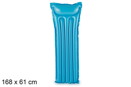 [204428] Blue inflatable mattress 168x61 cm