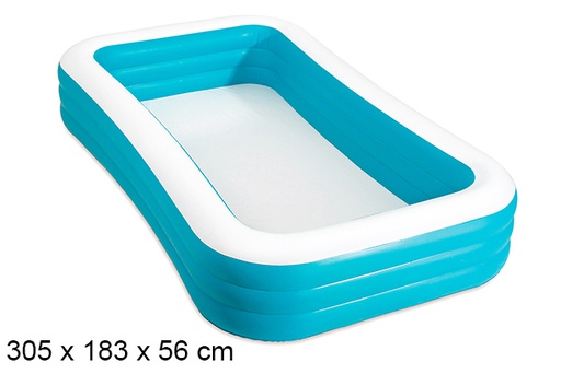 [204445] Piscina hinchable rectangular 305x183 cm