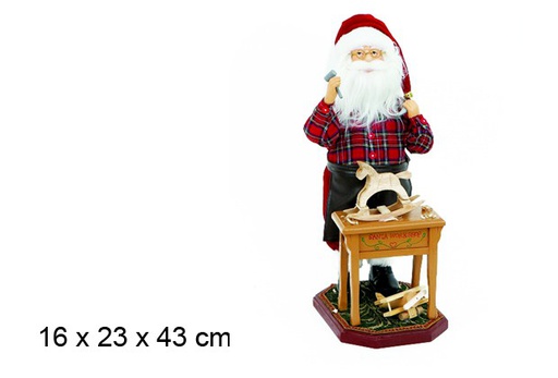 [046534] Papa Noel con mesita 16x23 cm