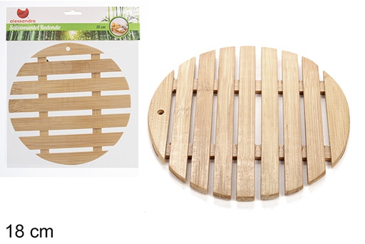[107978] Set de table rond en bambou 18 cm