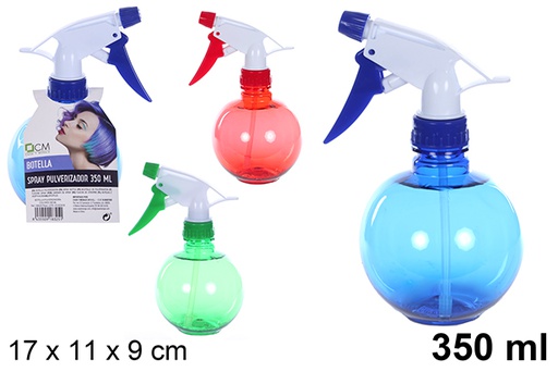 [108325] Pulverizador de bola de plástico cores sortidas 350 ml