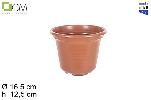 [103055] Pot en plastique brillant Marisol 15 cm