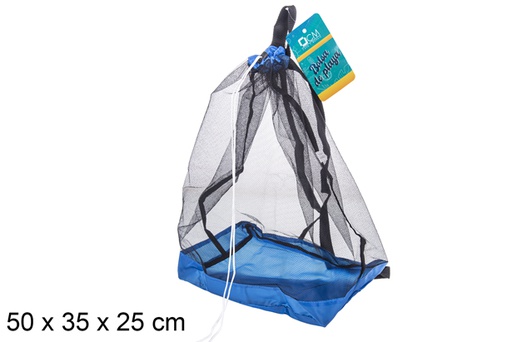 [107255] Sac à dos en filet pour la plage 50x35 cm