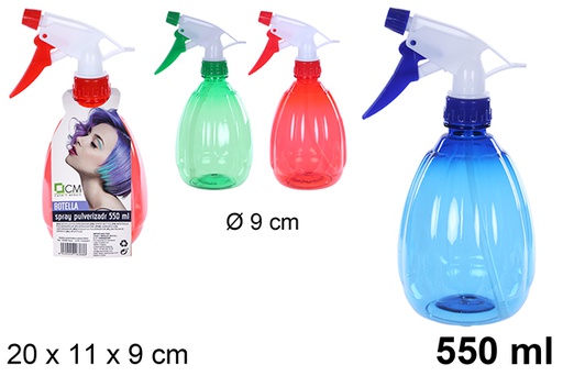 [108388] Pulverizador de bola de plástico cores sortidas 550 ml 