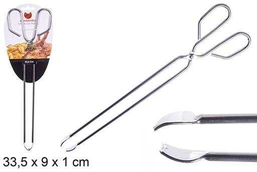 [108316] Pinças de cozinha metálicas 33,5 cm