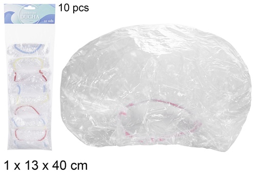 [108327] Pack 10 cuffie da doccia colorate