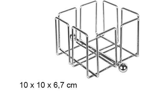 [108437] Porta guardanapos de metal 10x6,7 cm