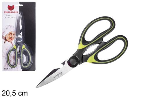 [108608] Ciseaux de cuisine manche couleur 20,5cm