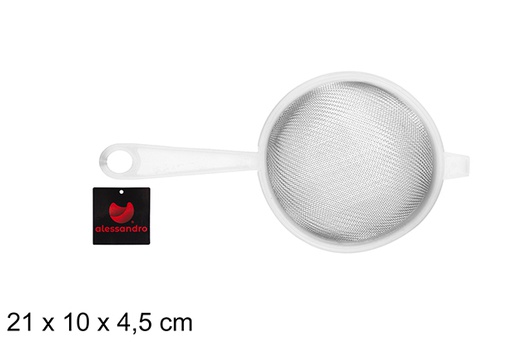 [108335] White plastic colander 10 cm 