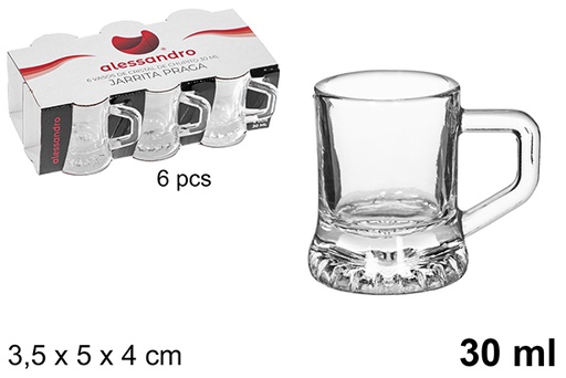 [108077] Pack 6 verre à liqueur Jarrita Praga 30 ml