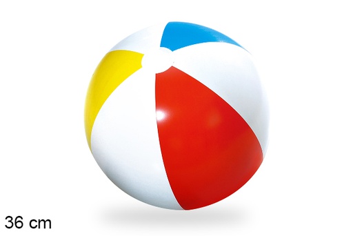 [204390] Colorful inflatable beach ball 36 cm