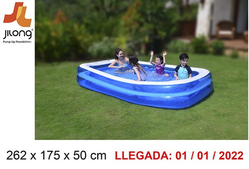 [200129] Piscina hinchable rectangular 262x175 cm