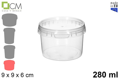 [110463] Contenitore multiuso in plastica 280 ml