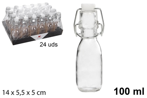 [108885] Flacon verre avec bouchon mécanique 100 ml