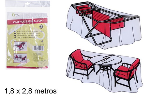 [110107] Plastic rain cover 1,8x2,8 m.