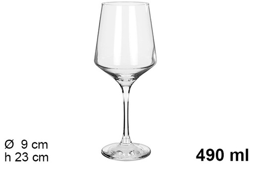 [204530] Brunello glass water cup 490ml