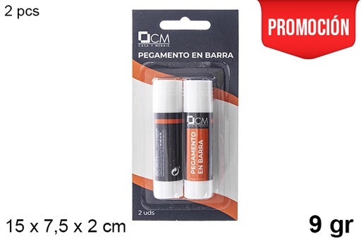 [108989] Pack 2 pegamentos en barra 9 gr.