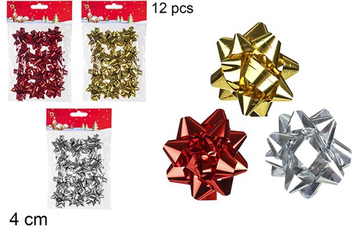 [110254] Pack 12 lazos regalo colores surtidos 4 cm