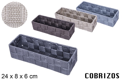 [109024] Organizador nylon colores surtidos 24x8 cm